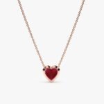 Ruby Heart Necklace - Image 2