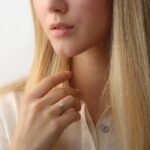 14K Solid Gold Small Natural Diamond Engagement Ring - Image 6