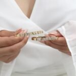 Solid Gold Bangle & Charm - Image 8