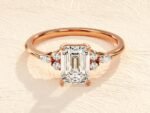 14k Gold Mix Shape 1ct Moissanite Diamond Engagement Ring - Image 4