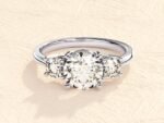 Tri Stone Anniversary Solitaire Ring 3 ct. Lab Grown Diamond - Image 4