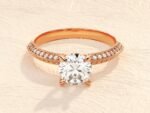 Round Cut 1 ct Lab Grown Diamond Engagement Ring - Image 6