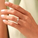 Asscher Cut Lab Grown Diamond 1ct multi Diamond Engagement Ring - Image 2