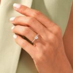 Cushion Cut 2 ct Lab Grown Diamond Prong Setting Engagement Ring - Image 9