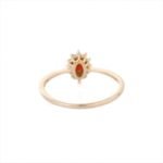 14K Solid Gold Garnet Ring - Image 4