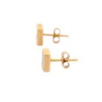 18k Solid Gold Chunky Natural Diamond Studs - Image 4
