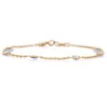 18k Solid Gold Blue Sapphire Bracelet - Image 4