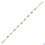 18k Solid Gold Bracelet With Yellow Sapphire Gemstone - Image 2