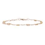 18k Solid Gold Bracelet With Yellow Sapphire Gemstone - Image 4