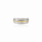 18K Solid Gold Multi Sapphire Convertible Magic Ring - Image 2