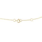 14K Solid Gold Emerald and Diamond Station Charm Necklace - Image 5