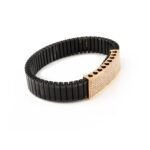 14K Rose Gold Diamond Abstract Men's Bracelet - Image 4