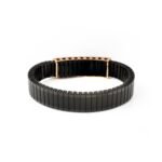 14K Rose Gold Diamond Abstract Men's Bracelet - Image 5