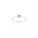 18K Solid Gold Blue Sapphire Statement Ring - Image 6