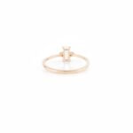 14K Solid Gold Baguette Cut Moonstone Statement Ring - Image 4