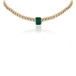 14K Solid Gold Curb Chain Choker Necklace - Image 4