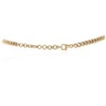 14K Solid Gold Curb Chain Choker Necklace - Image 7