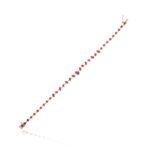14K Solid Gold Ruby Gemstone Unique Bracelet - Image 5