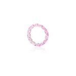 14K Solid Gold Pink Sapphire Eternity Band - Image 5