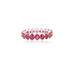 14K Solid Gold Ruby Eternity Band