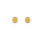 14K Solid Gold Yellow Sapphire Combo Jewelry Set - Image 3