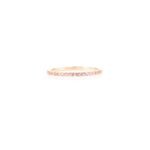 14K Solid Gold Pink Tourmaline Stacking Band