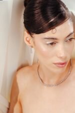 14K Gold Diamond Choker Necklace - Image 5