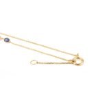 14K Solid Gold Multi Gemstone Station Necklace - Image 5