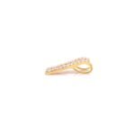 14K Solid Gold Ruby Diamond Bar Pendant - Image 3