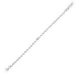 14K Gold Pave Moissanite Diamond Pear Bracelet - Image 3