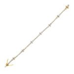14K Yellow Gold Lab Grown Diamond Pear Clover Tennis Bracelet - Image 3