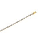 14K Gold Mini Lab Grown Diamond Tennis Bracelet - Image 2
