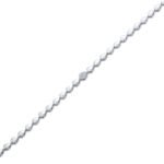 14K Gold Pave Moissanite Diamond Pear Bracelet - Image 4