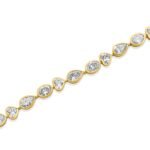 14K Gold  Multi Shape Bracelet