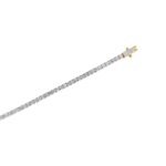 14K Gold Mini Lab Grown Diamond Tennis Bracelet - Image 3