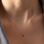 18k Solid Gold Preppy Heart Necklace - Image 3