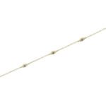 14K Gold Moissanite Diamond Sapphire Three Evil Eye Bracelet