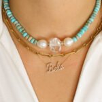 14K Gold Diamond Script Name Necklace - Image 2