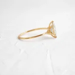14k Solid Gold Marquise Cut Lab-Grown Diamond Engagement Ring - Image 5