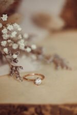 14k Solid Gold Round 6-Prong Solitaire Moissanite Engagement Ring - Image 4