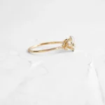 14k Solid Gold Oval Cut Diamond Ring - Image 2