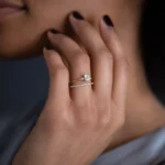 18K Solid Gold Radiant Cut Lab-Grown Diamond Ring - Image 6