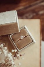 14k Solid Gold Round 6-Prong Solitaire Moissanite Engagement Ring - Image 5