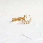 14k Solid Gold Rose Cut Moissanite Diamond Ring - Image 6