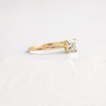 14k Solid Gold Princess Cut Lab-Grown Diamond Ring - Image 5