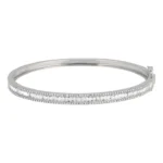 Abby Baguette Diamond Bangle - Image 3