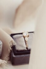 14k Solid Gold Lab-Grown Diamond Round Ring - Image 5