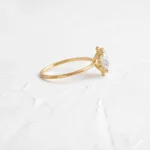 14k Solid Gold Oval Cut Lab-Grown Diamond Ring - Image 2