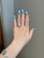 5 Carat Moissanite Diamond 14 Karat Engagement Ring - Image 4