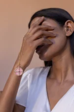 18k Solid Gold Opal Pendant Necklace - Image 3